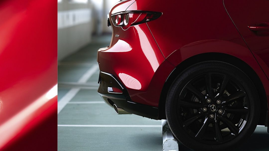 Mazda Red Paint Detail